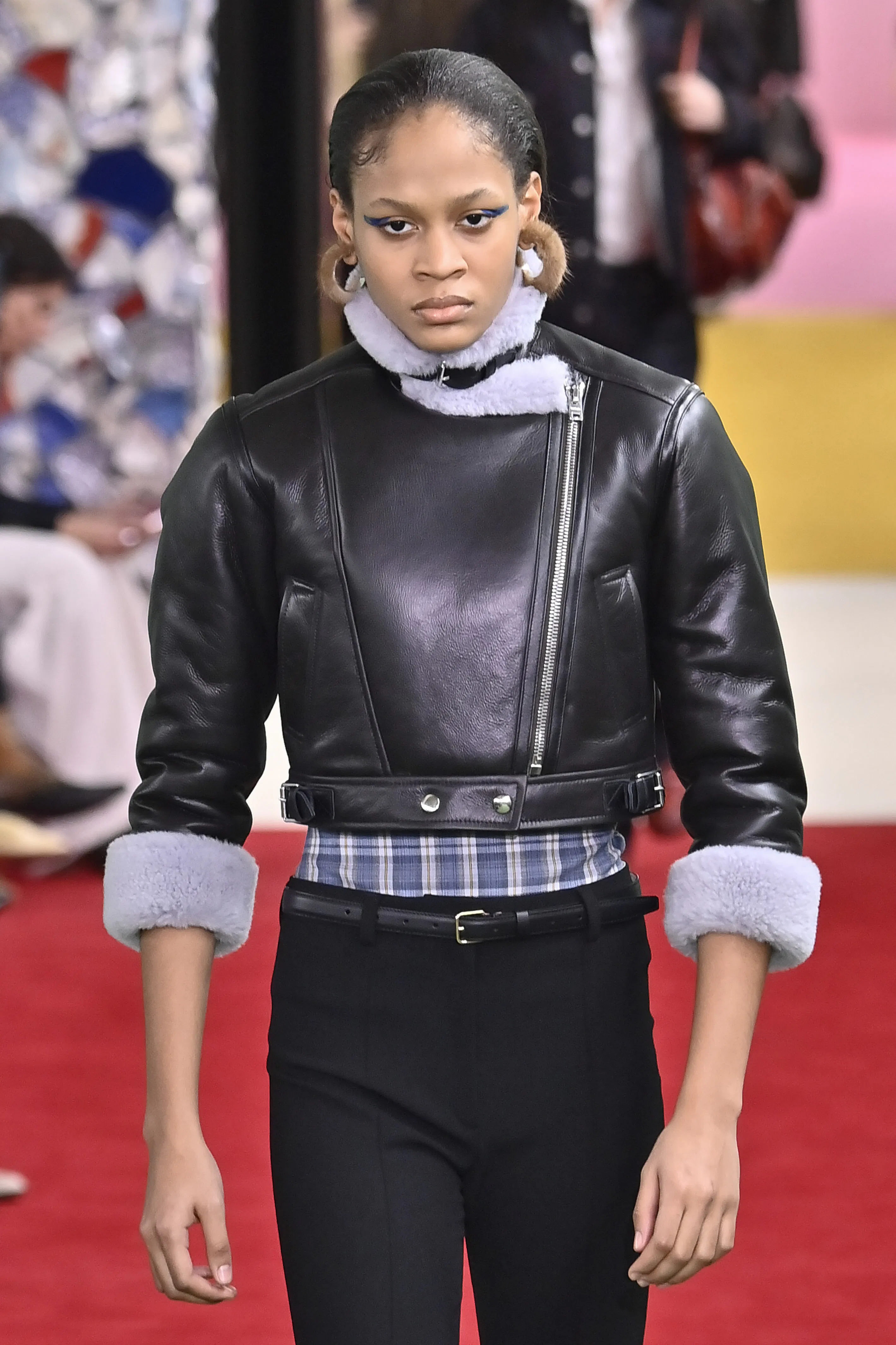 A model walks the runway during the Acne Studios Ready to Wear Fall/Winter 2026