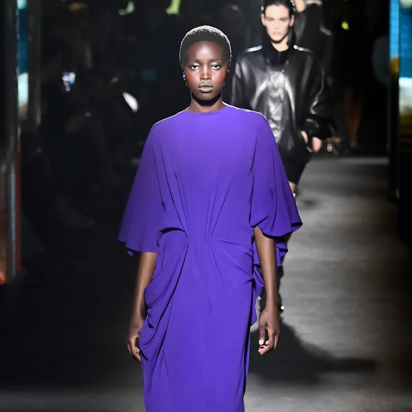 A model walks the runway during the Balenciaga Ready to Wear Fall/Winter 2026