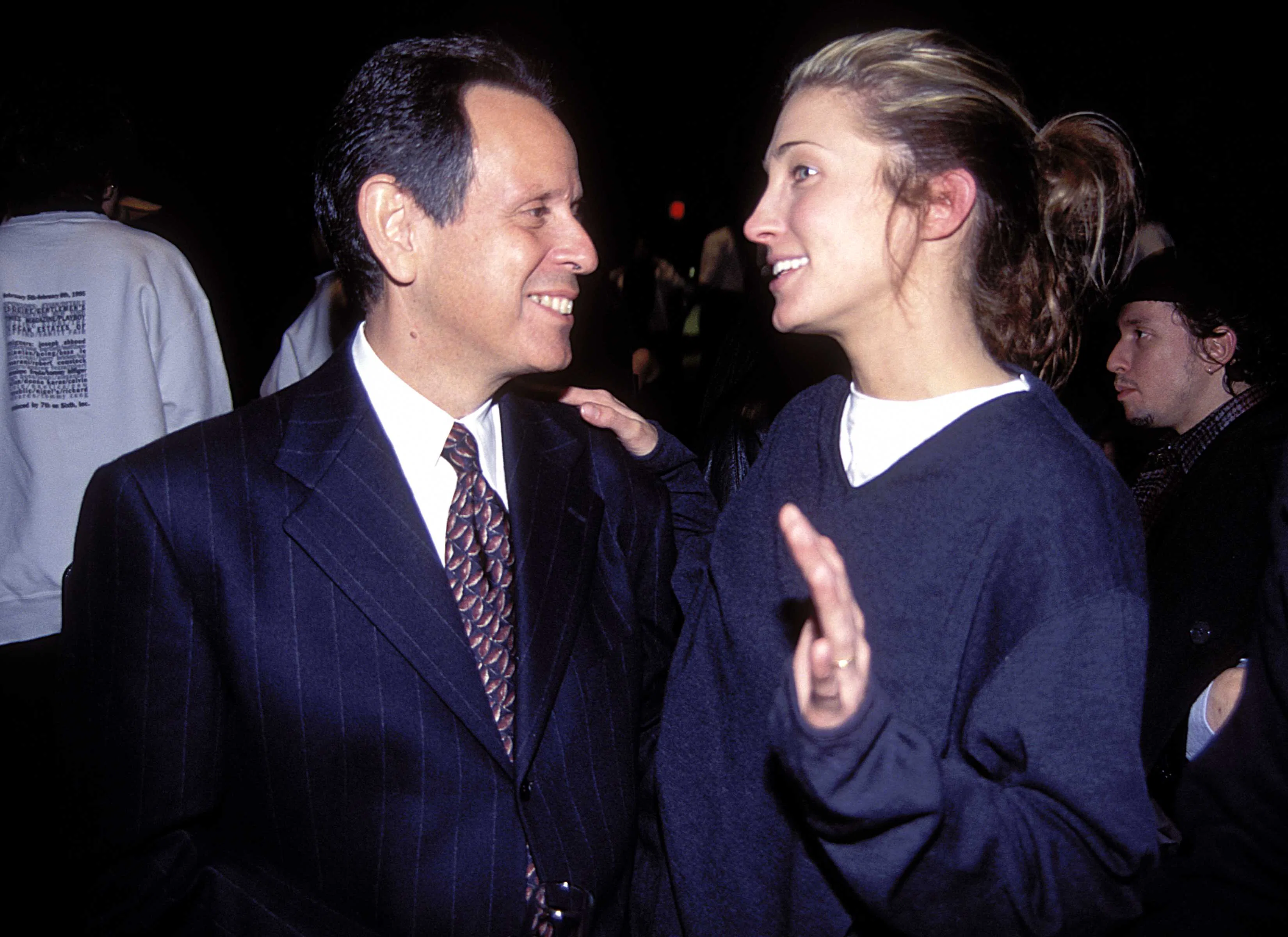  Carolyn Bessette Kennedy at a Calvin Klein fashion show in 1995