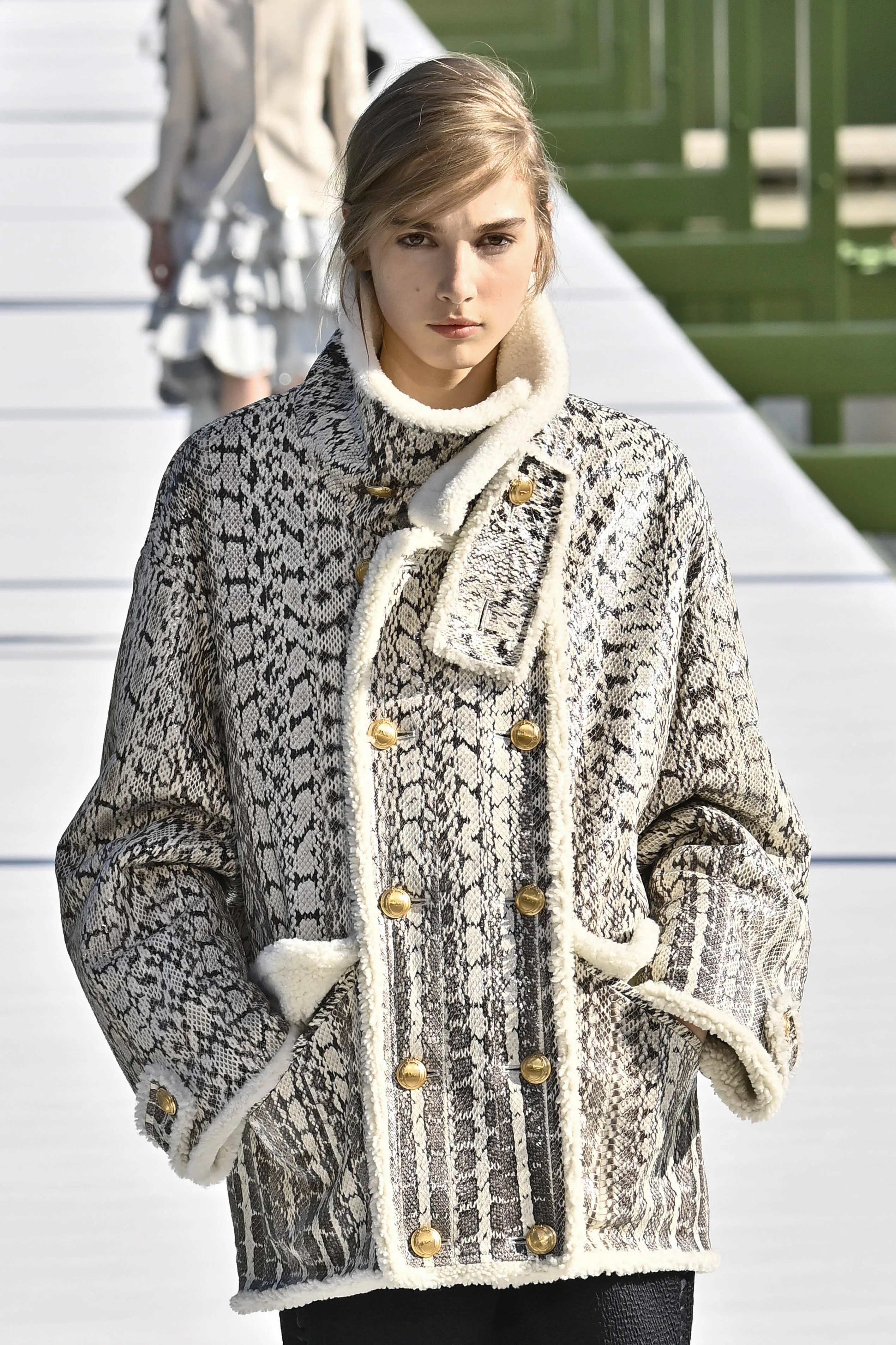 A model walks the runway during the Christian Dior Ready to Wear Fall/Winter 2026