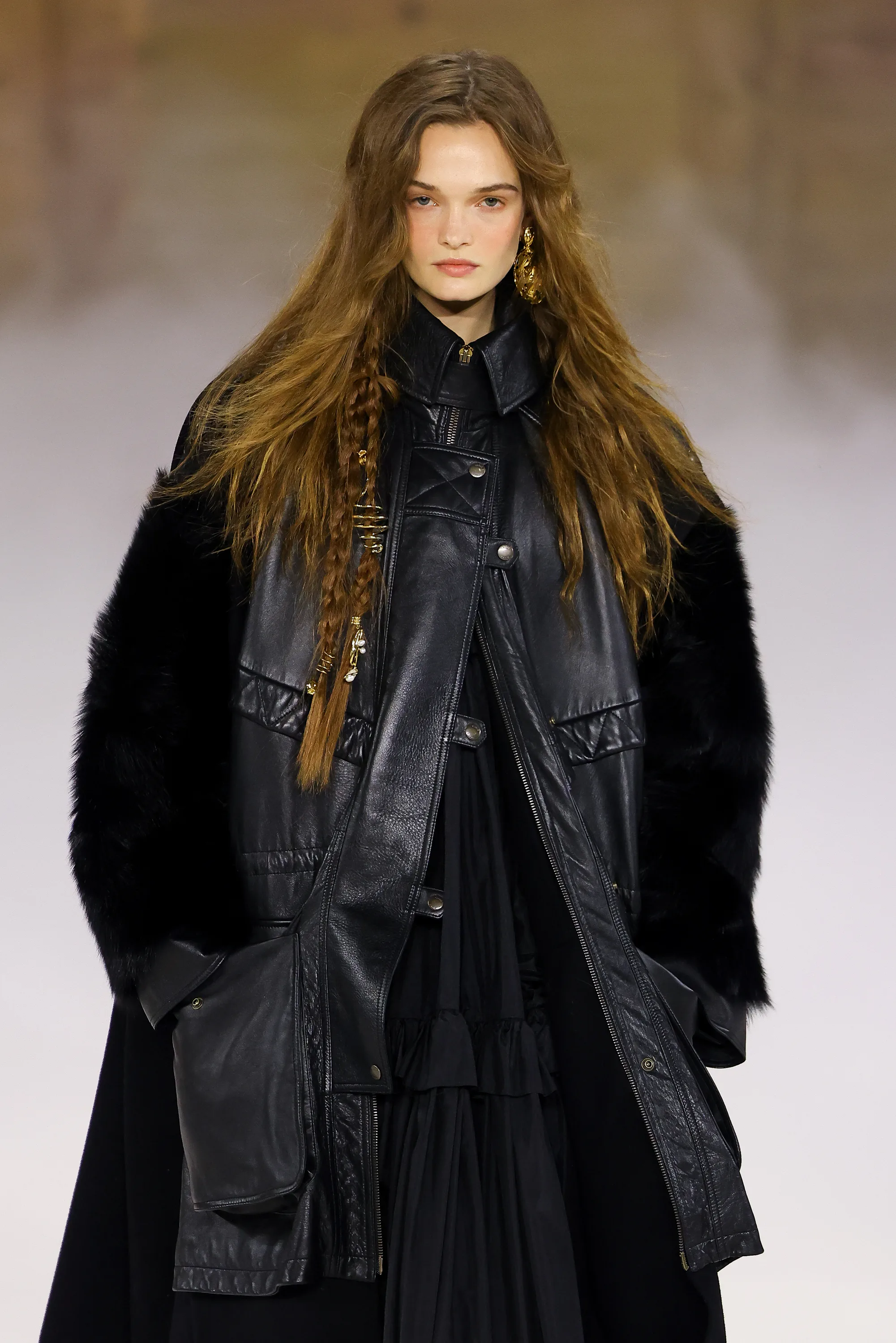 A model walks the runway during the Chloé Womenswear Fall/Winter 2026