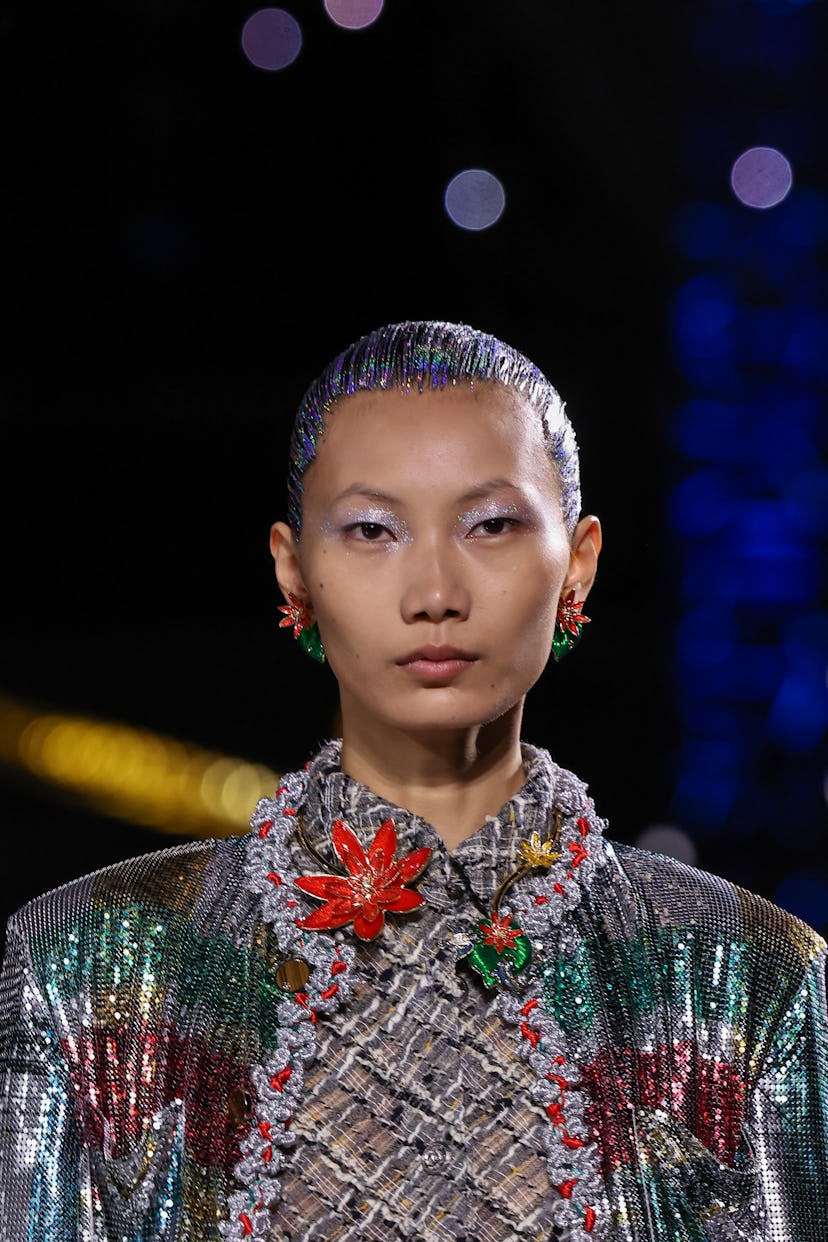 PARIS, FRANCE - MARCH 09: (EDITORIAL USE ONLY - For Non-Editorial use please seek approval from Fash...