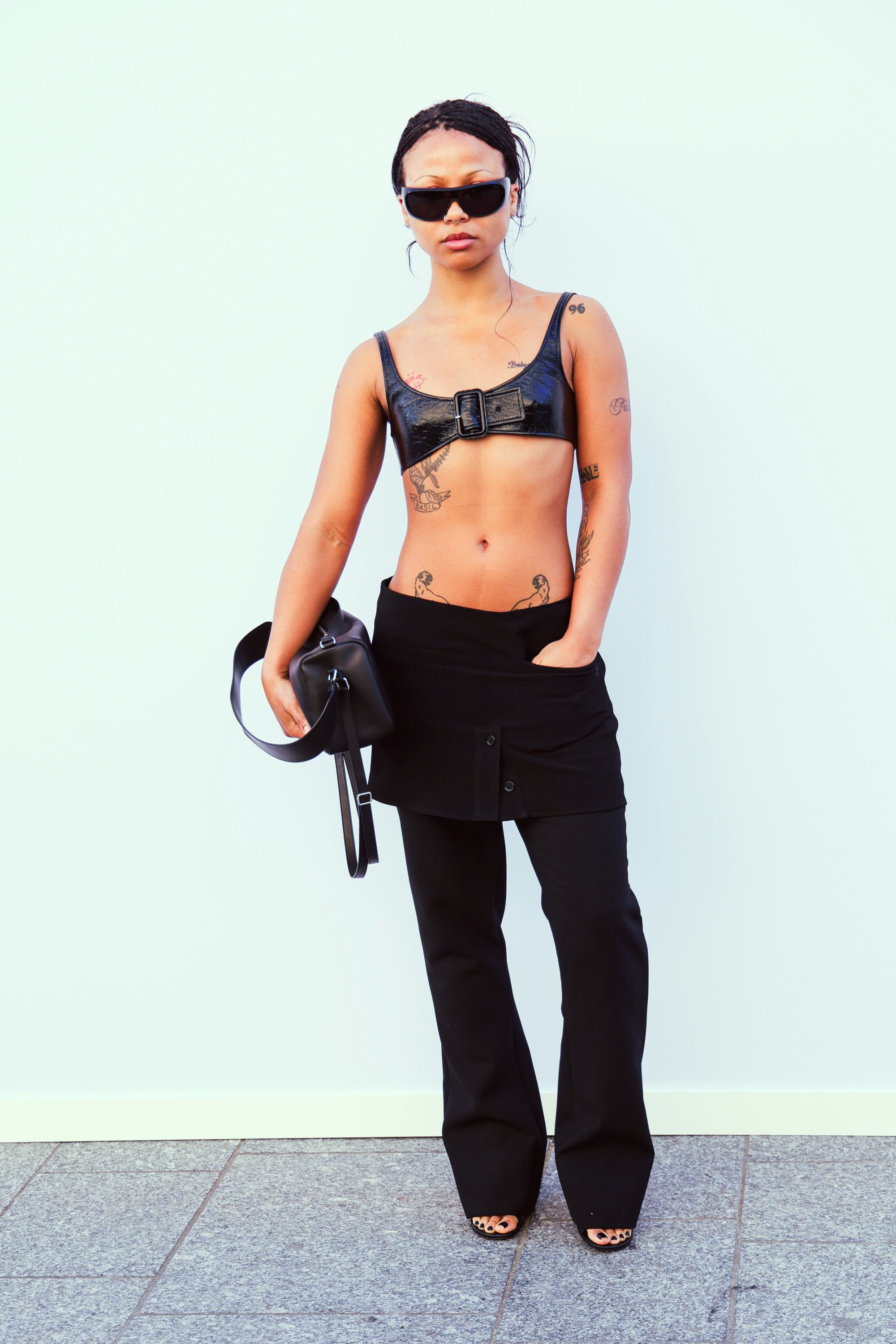 Myha'la at Courrèges - Paris Fashion Week Fall 2026 - Arrivals held at Carreau du Temple on March 04...