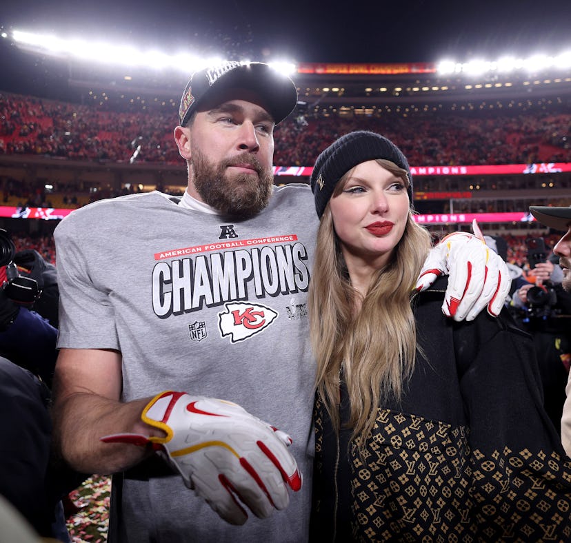 Travis Kelce sais that Taylor Swift's work ethic and passion motivated him to not retire from the NF...