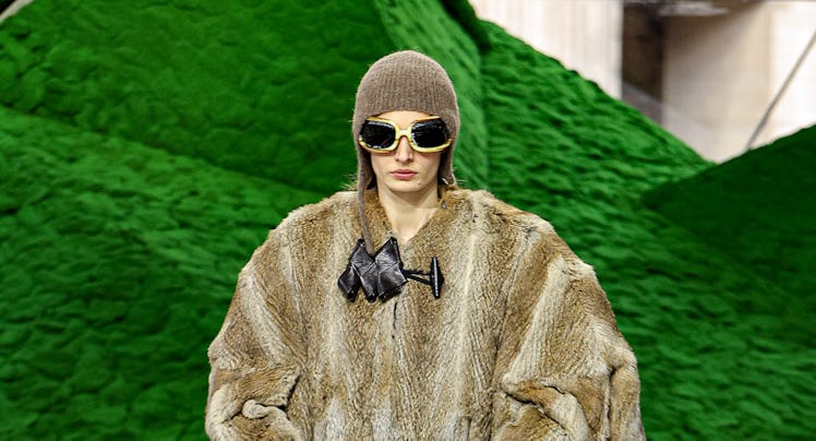 A model walks the runway during the Louis Vuitton Womenswear Fall/Winter 2026-2027 show