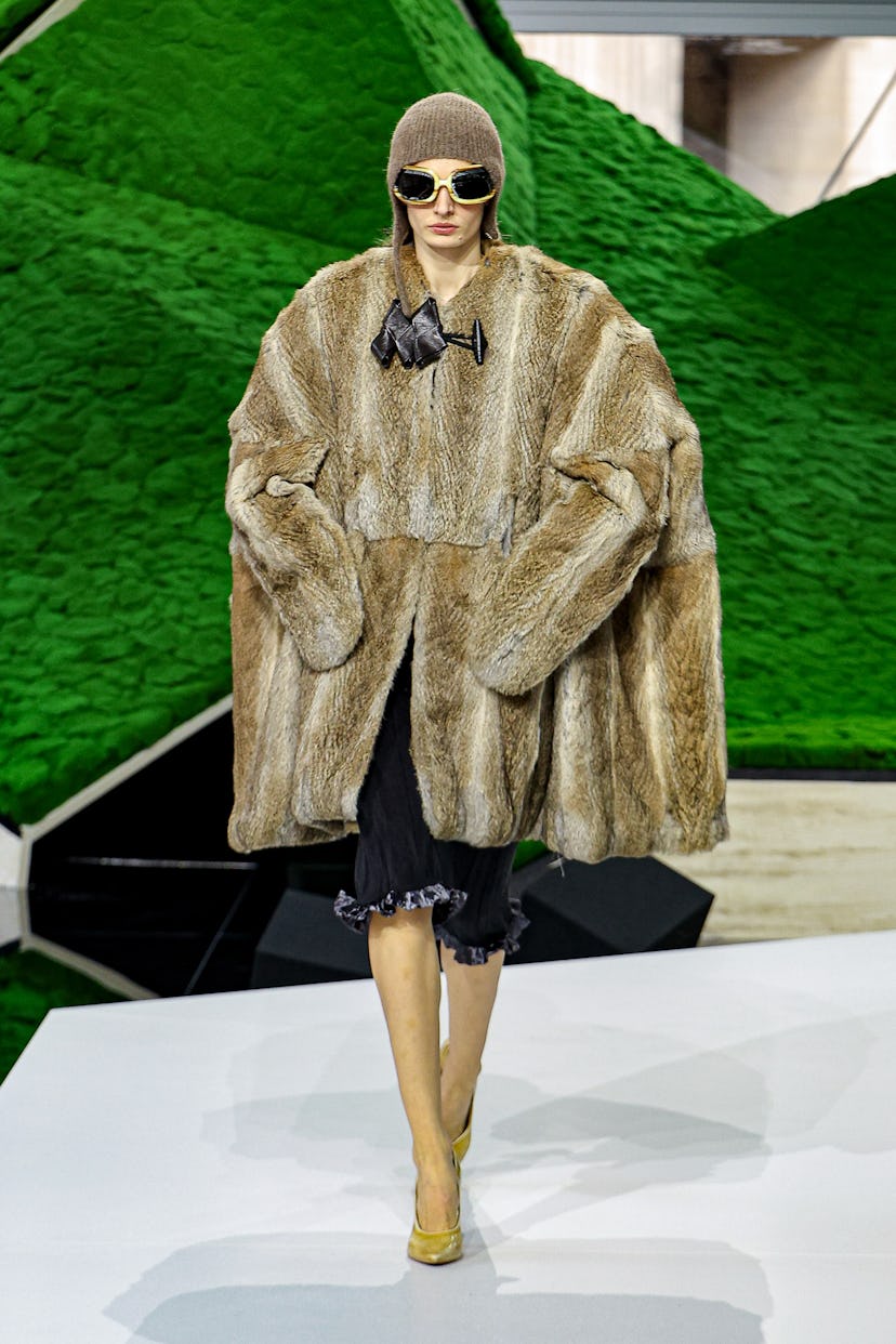 A model walks the runway during the Louis Vuitton Womenswear Fall/Winter 2026-2027 show