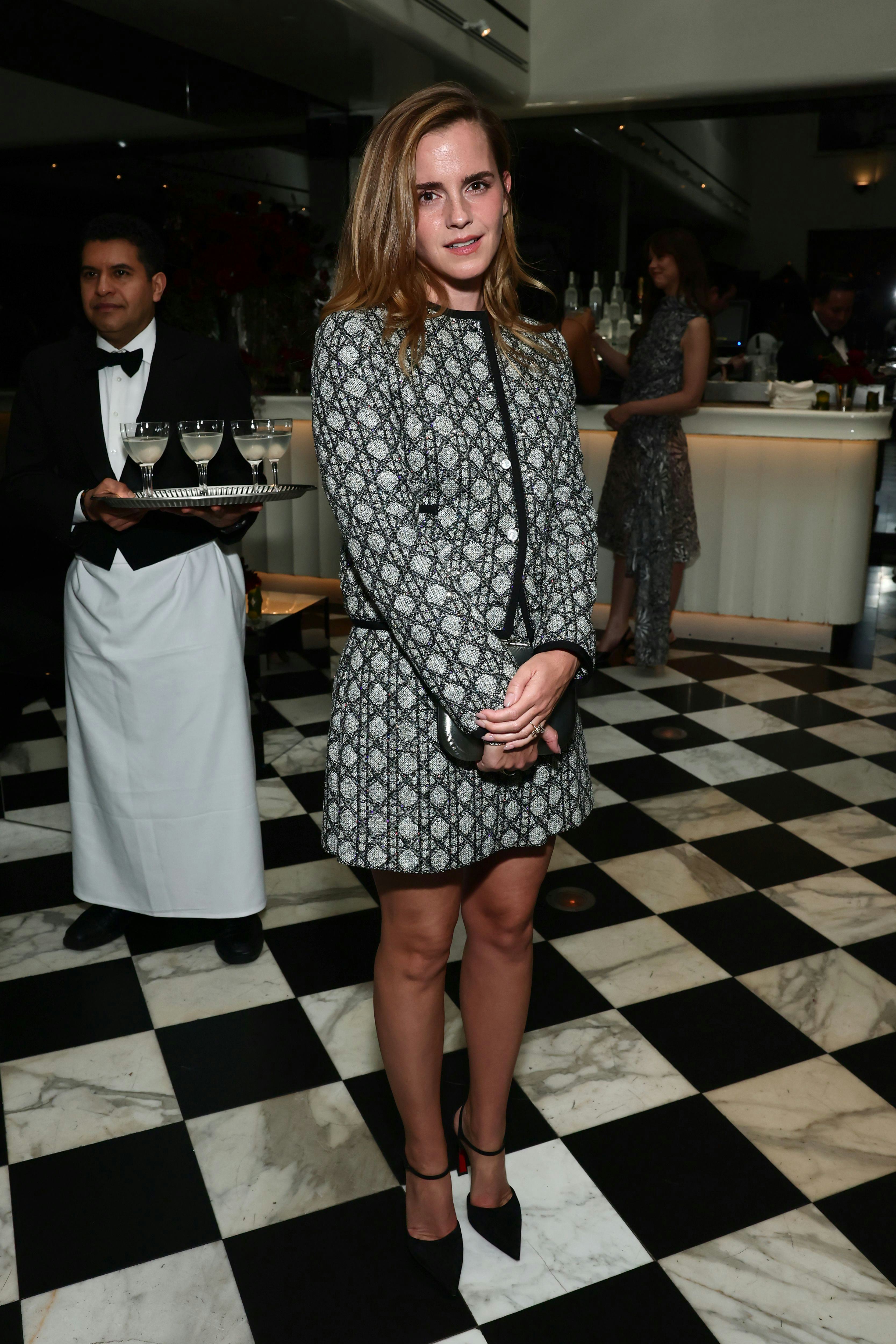 Emma Watson attends as W Magazine and Dior host intimate dinner ahead of the Academy Awards at Mr Ch...