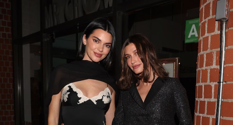 Kendall Jenner and Hailey Bieber attend as W Magazine and Dior host intimate dinner ahead of the Aca...