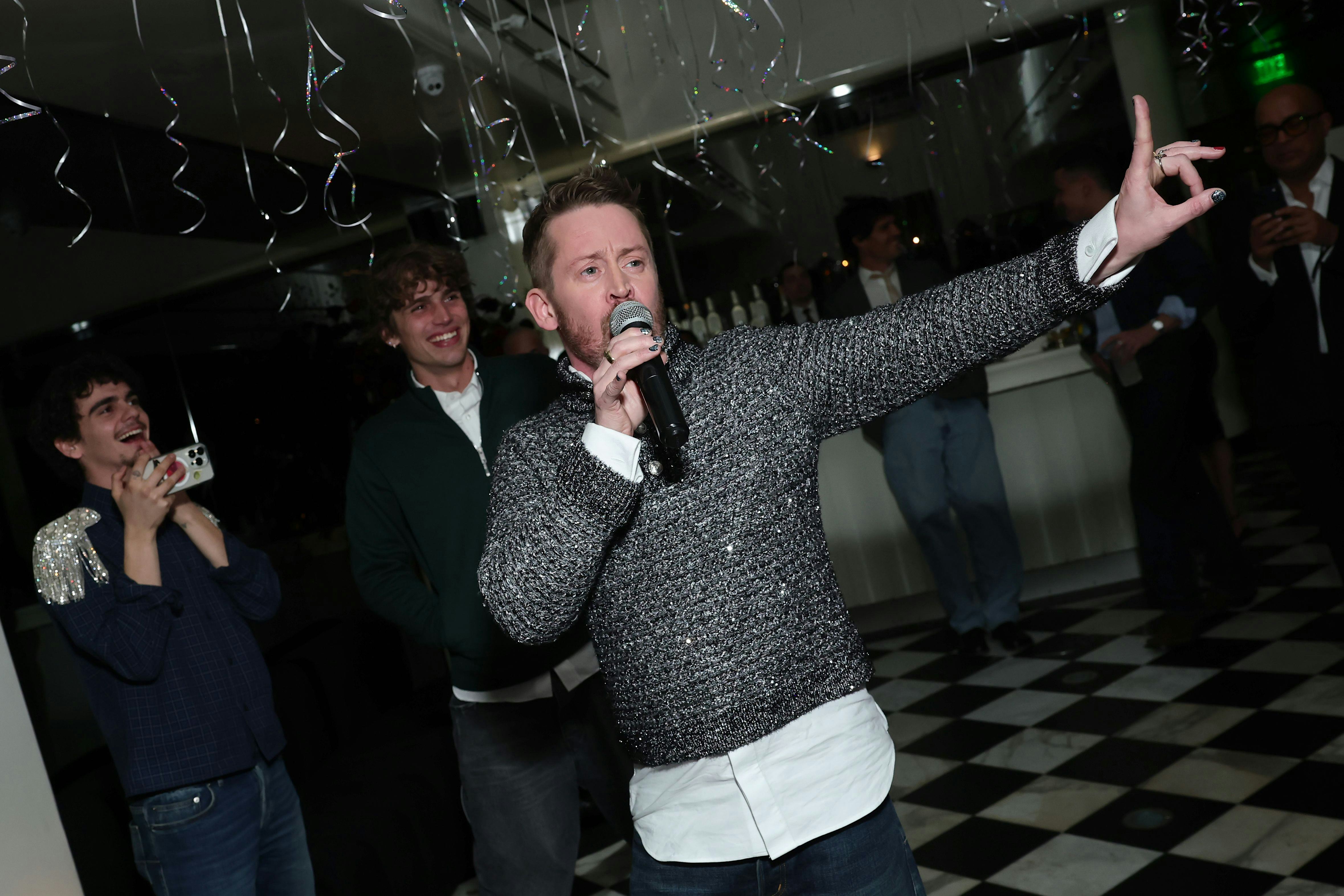 Macaulay Culkin attends as W Magazine and Dior host intimate dinner ahead of the Academy Awards at M...