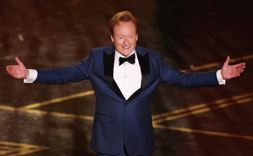 US Comedian host Conan O'Brien speaks onstage during the 98th Annual Academy Awards at the Dolby The...