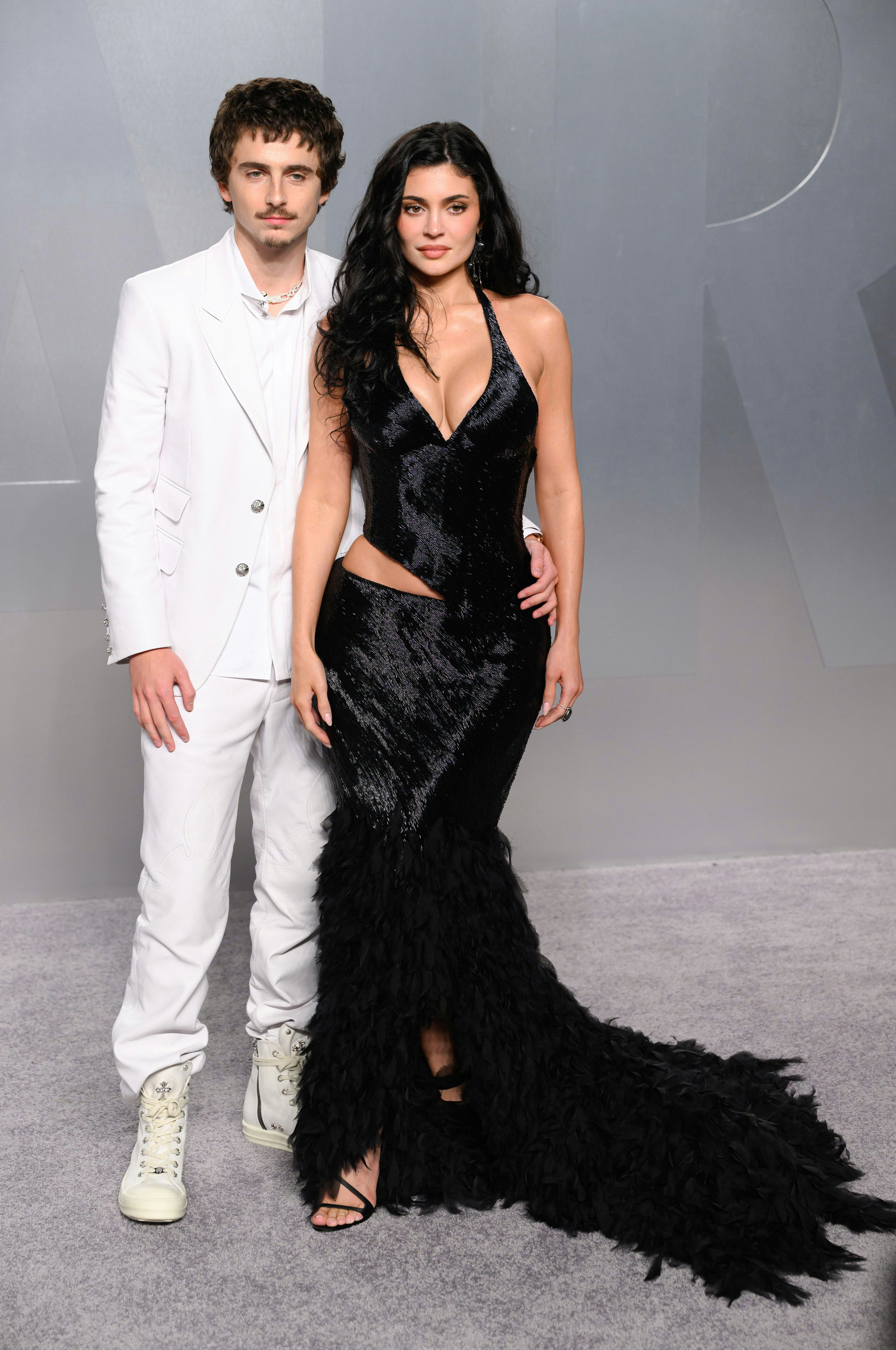  Kylie Jenner and Timothée Chalamet attend the 2026 Vanity Fair Oscar Party hosted by Mark Guiducci ...