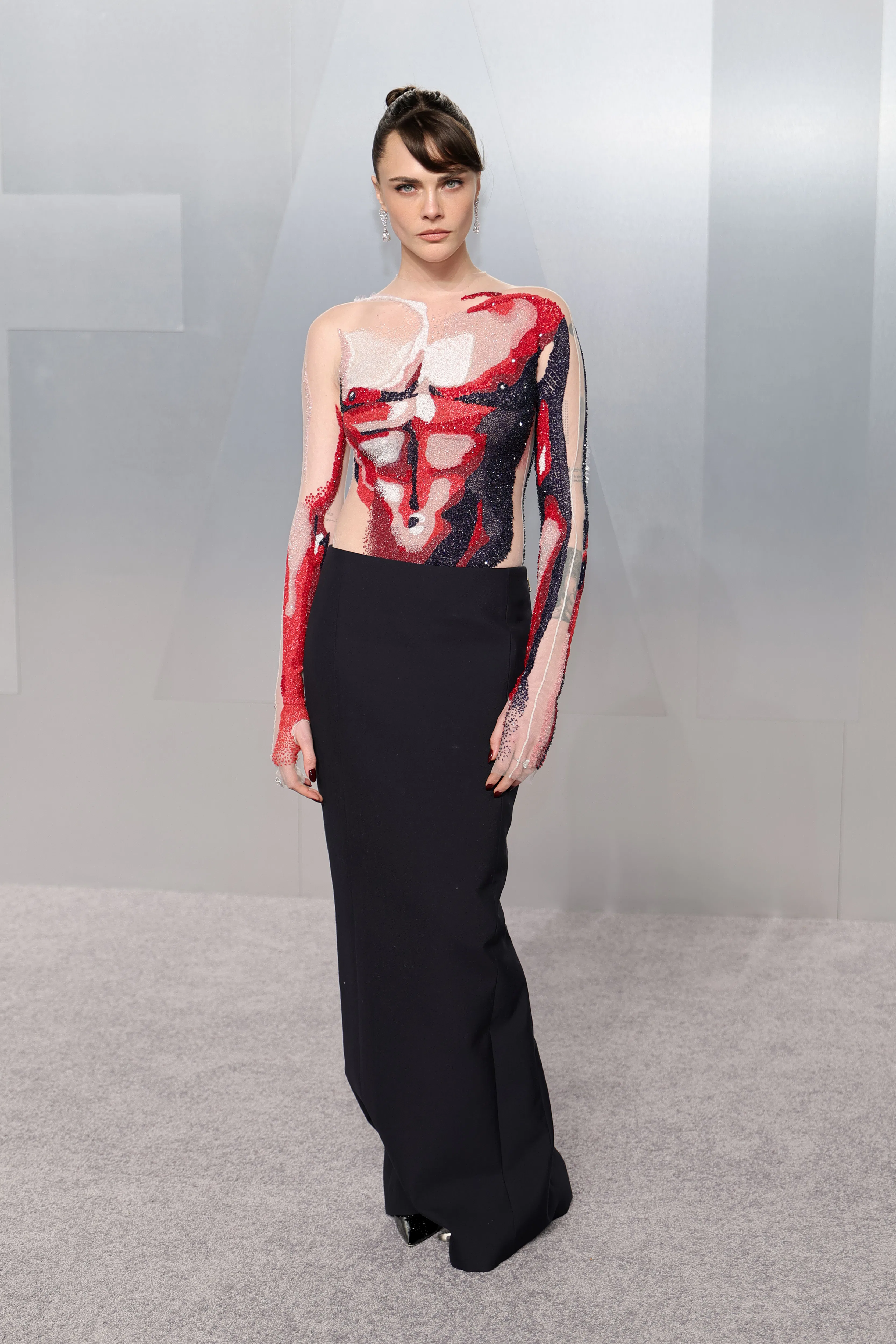 LOS ANGELES, CALIFORNIA - MARCH 15: Cara Delevingne attends the 2026 Vanity Fair Oscar Party Hosted ...