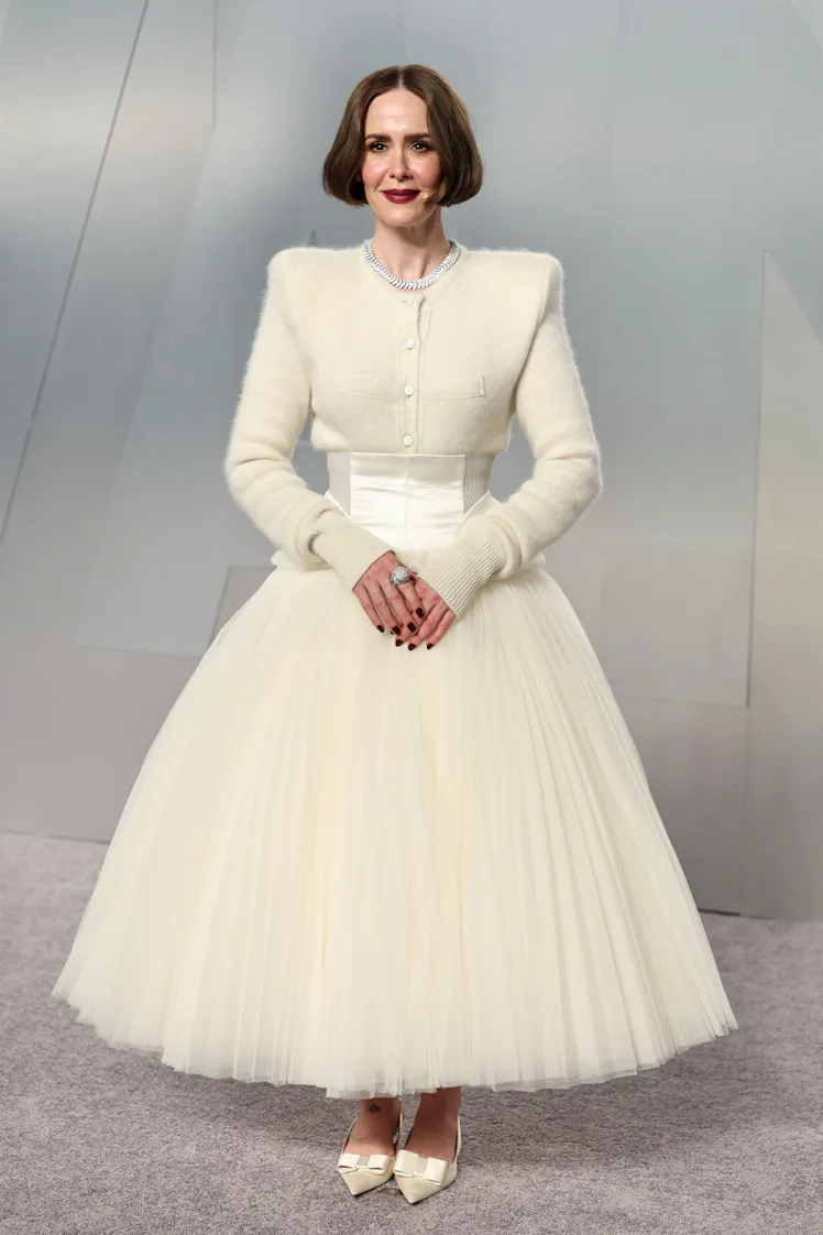 LOS ANGELES, CALIFORNIA - MARCH 15: Sarah Paulson attends the 2026 Vanity Fair Oscar Party Hosted By...