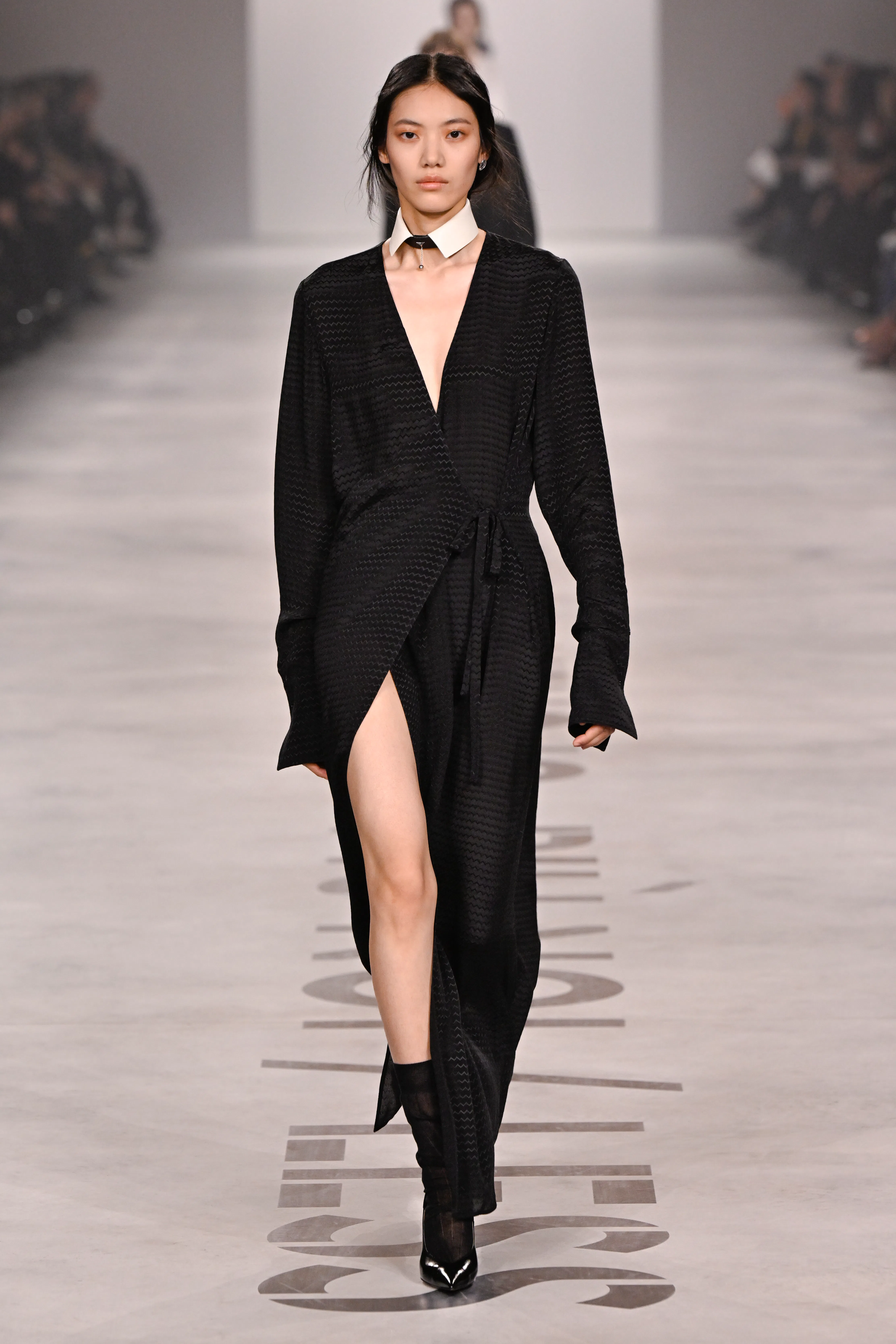 Model on the runway at the Fendi fashion show as part of Milan Fashion Week Fall 2026 