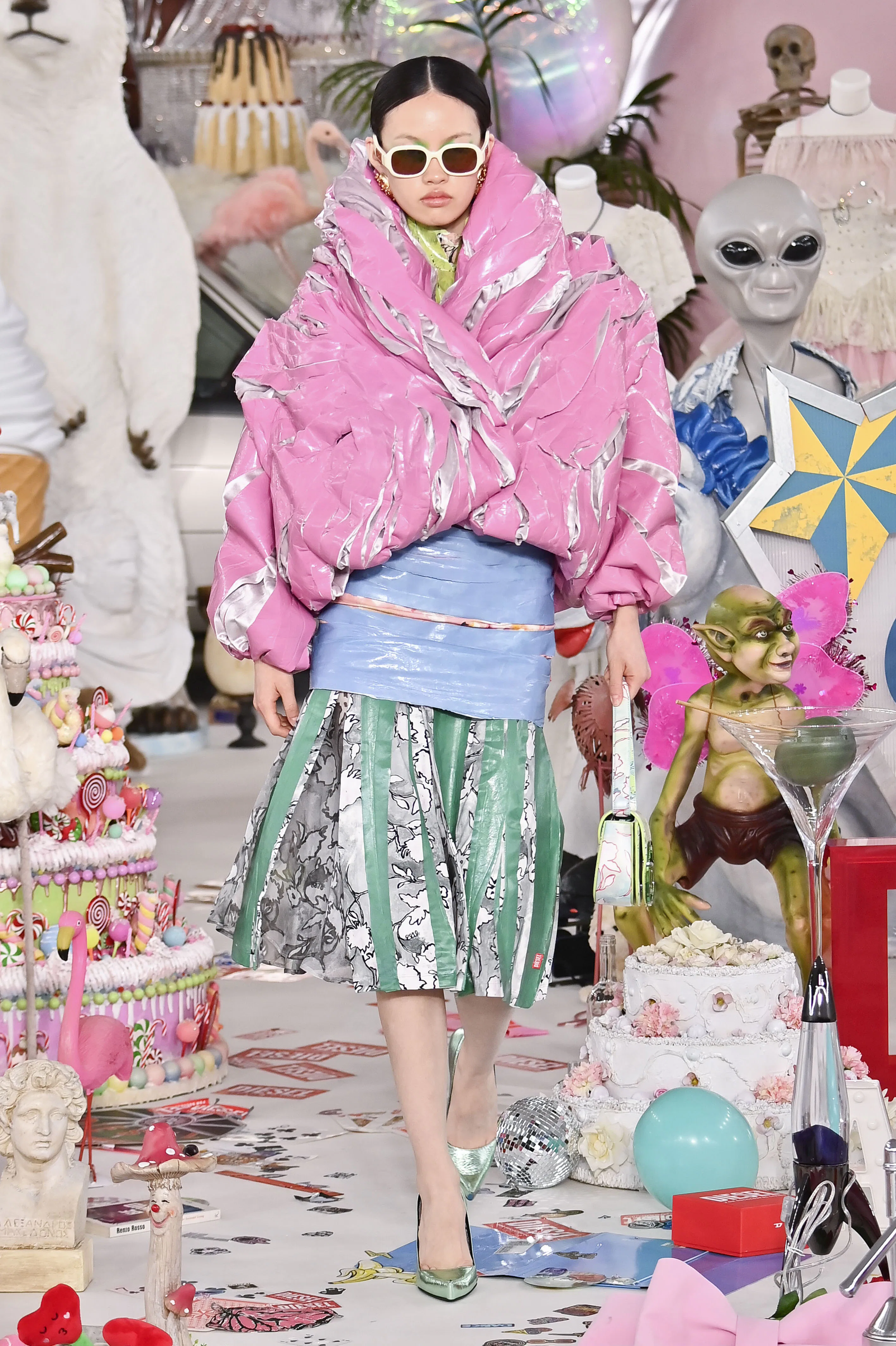 A model walks the runway at the Diesel Ready to Wear Fall/Winter 2026