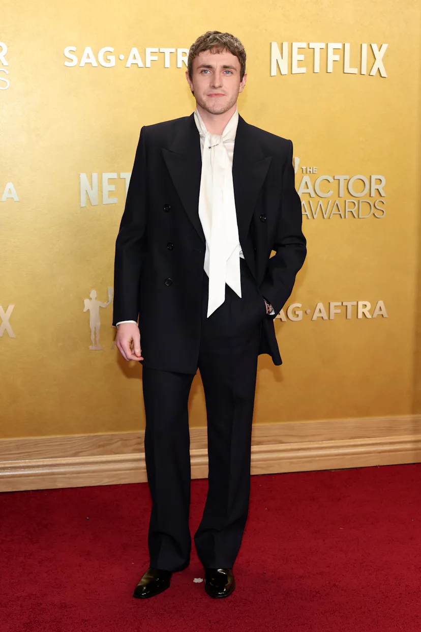 LOS ANGELES, CALIFORNIA - MARCH 01: Paul Mescal attends the 32nd Annual Actor Awards at Shrine Audit...