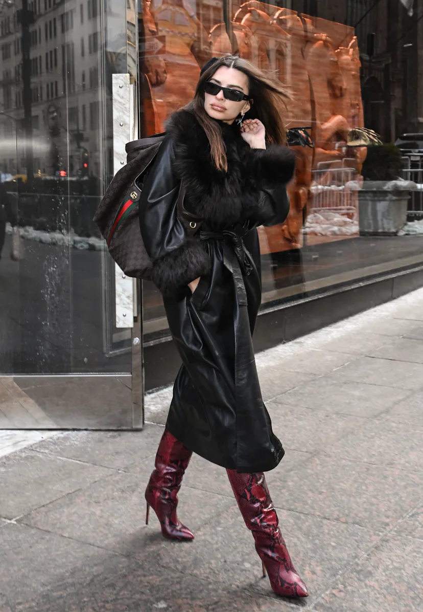 Emily Ratajkowski is seen on February 06, 2026 in New York City.