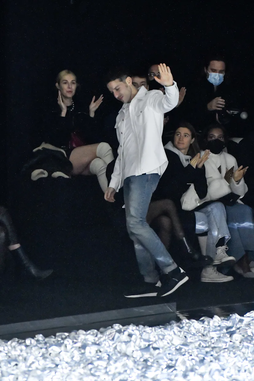 Nicolas Di Felice walks the runway during the Courreges show
