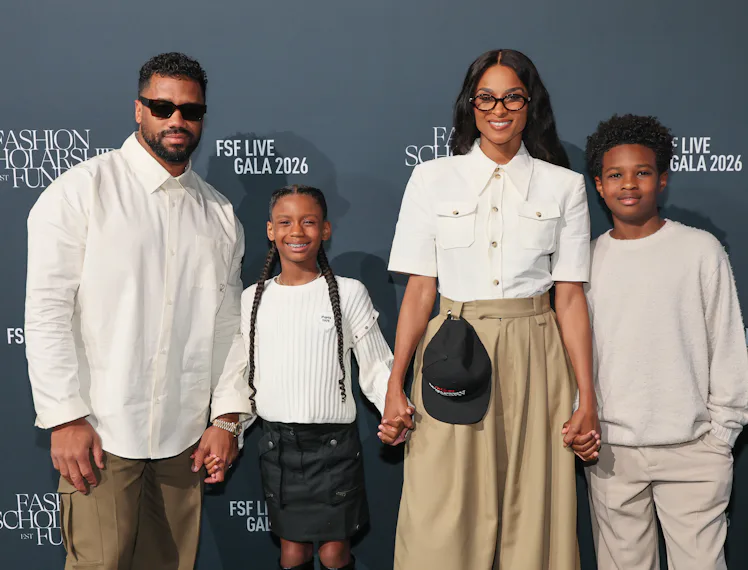 NEW YORK, NEW YORK - MARCH 23: (L-R) Russell Wilson, Sienna Princess Wilson, Ciara and Future Zahir ...