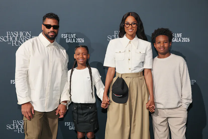 NEW YORK, NEW YORK - MARCH 23: (L-R) Russell Wilson, Sienna Princess Wilson, Ciara and Future Zahir ...