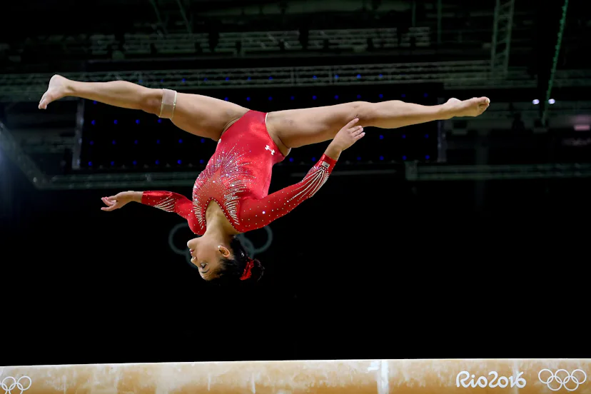 In 2016, Laurie Hernandez earned a silver Olympic medal flipping across a 4-inch-wide balance beam i...