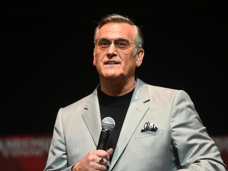 ATLANTA, GEORGIA - MARCH 19: Actor Bruce Campbell speaks onstage during the 2022 Fandemic Tour at Ge...