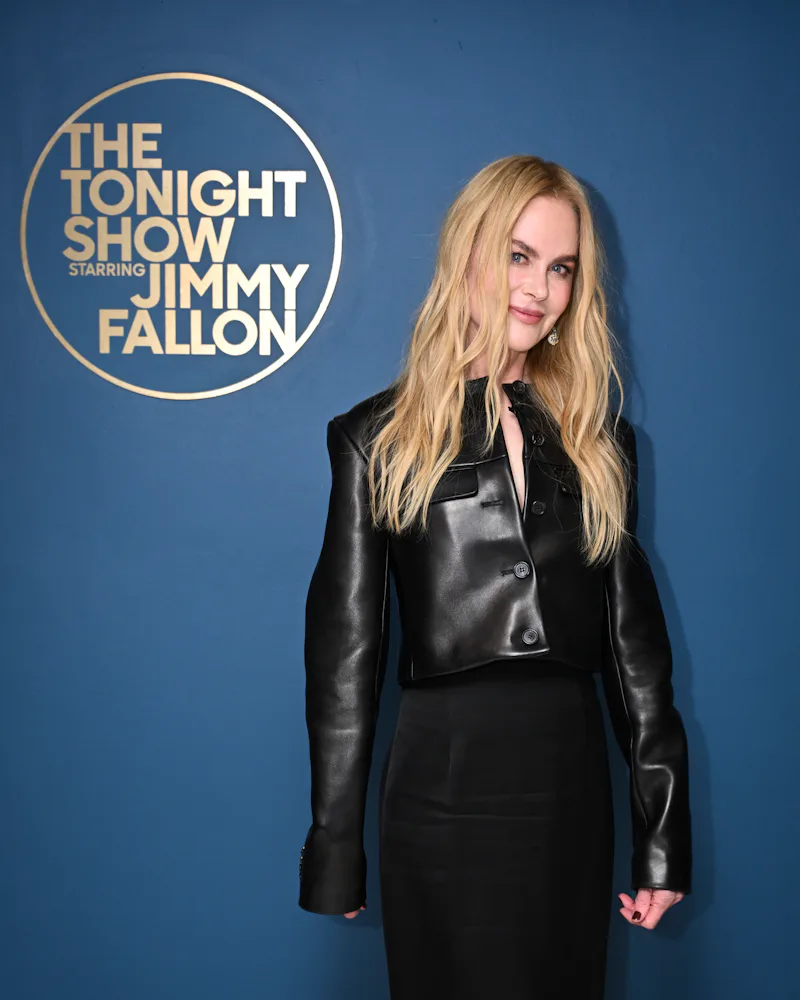 Nicole Kidman's All-Black Late Night