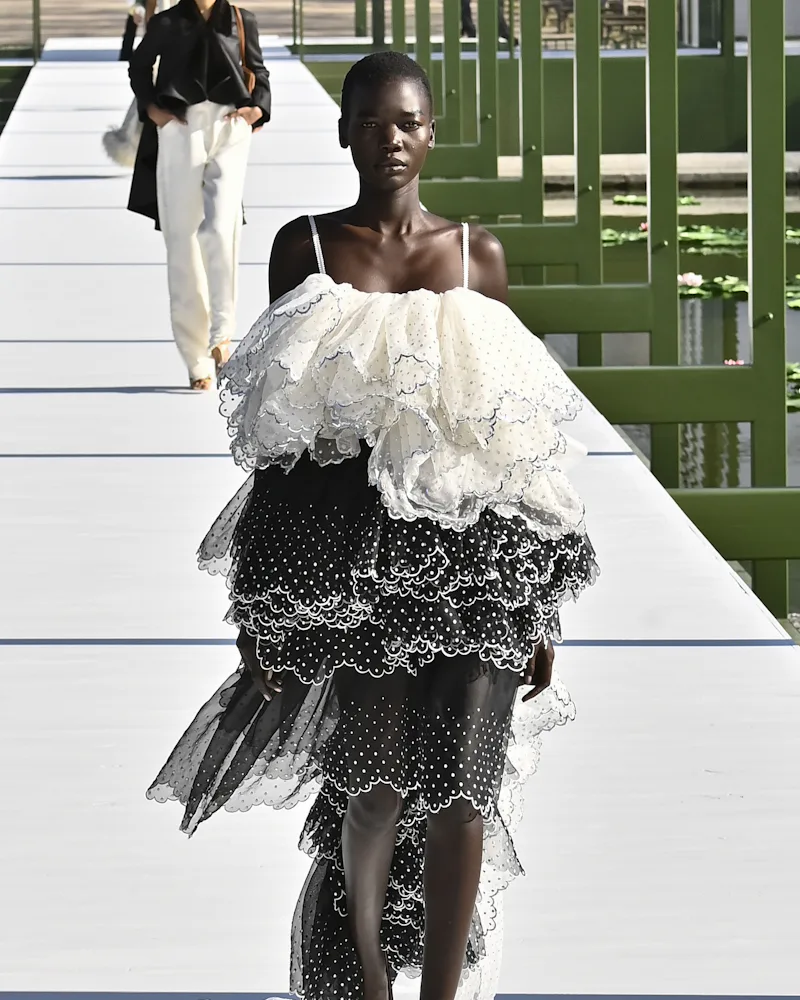 A model walks the runway during the Christian Dior Ready to Wear Fall/Winter 2026