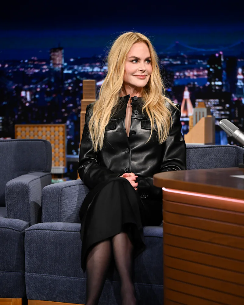 Nicole Kidman's All-Black Late Night