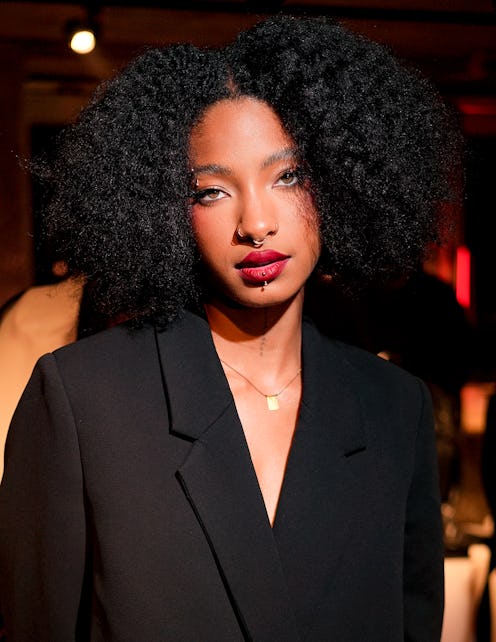 Willow Smith with red lipstick at the Louboutin Capsule Collection By Jaden Smith Launch party