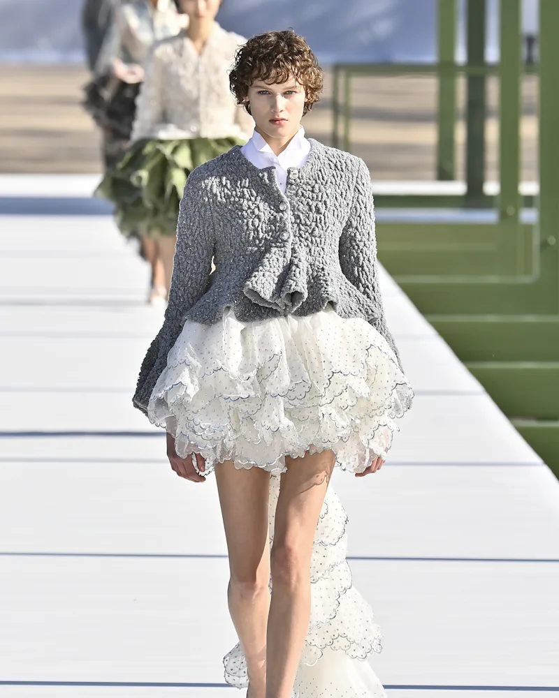 A model walks the runway during the Christian Dior Ready to Wear Fall/Winter 2026