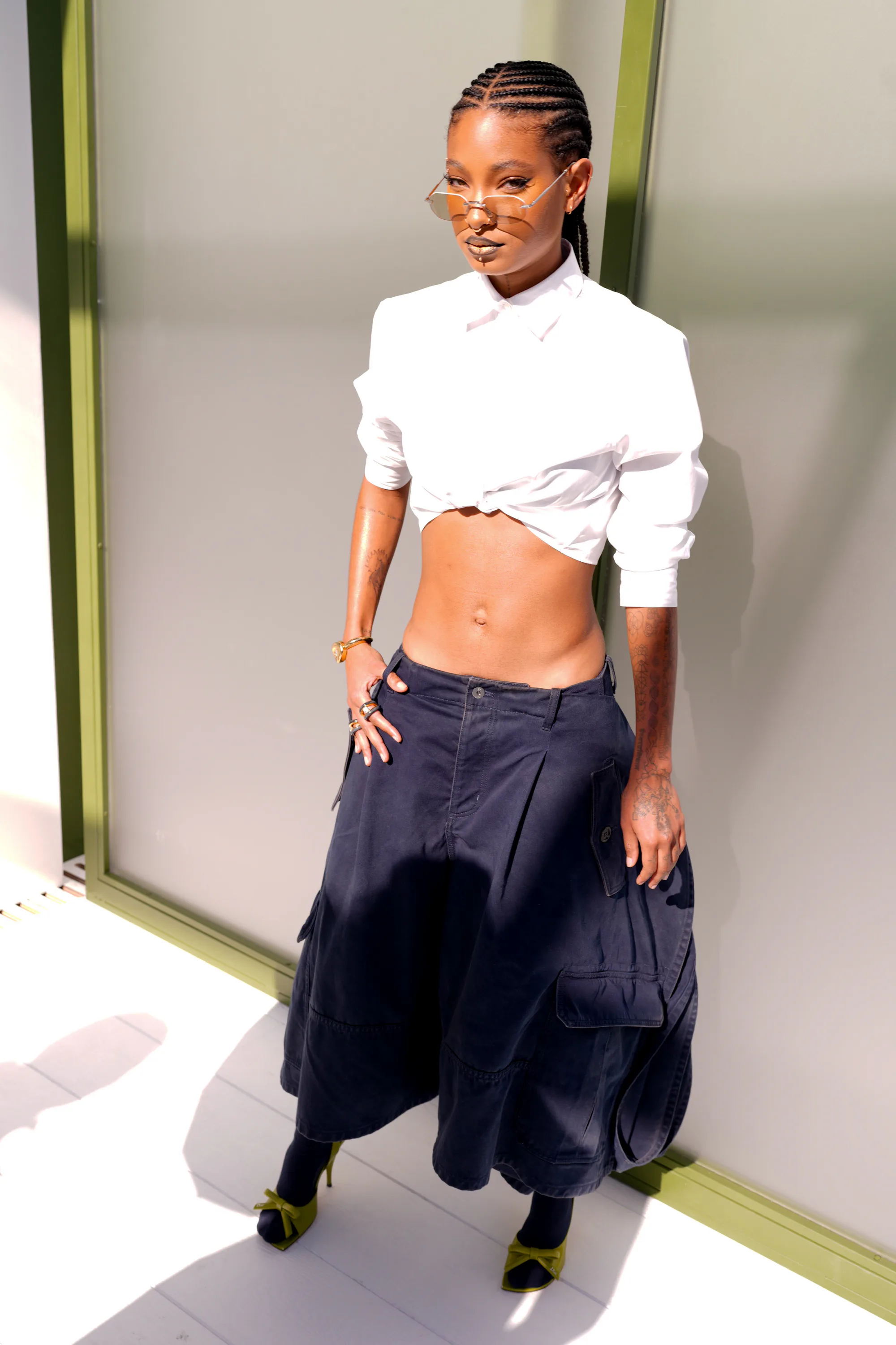 Willow Smith at the Dior fashion show as part of Paris Fashion Week Fall 2026 on March 3, 2026 in Pa...