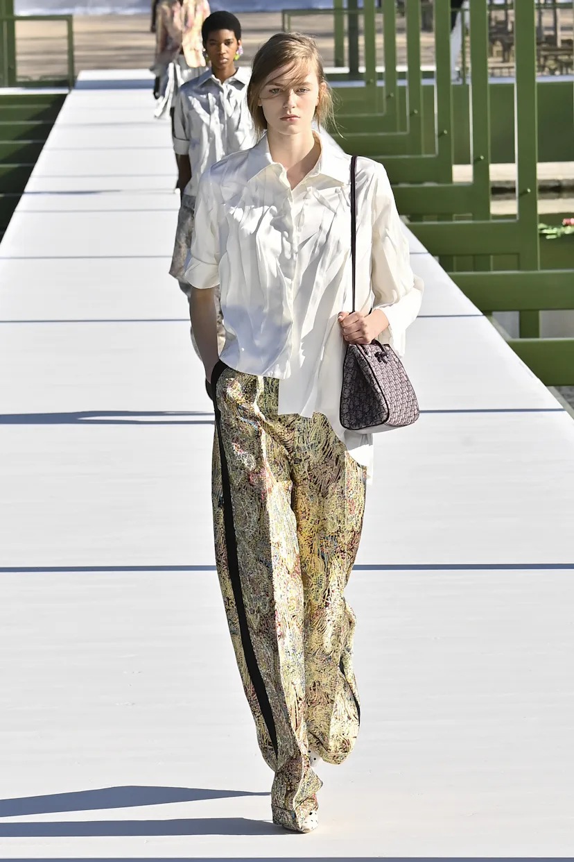 A model walks the runway during the Christian Dior Ready to Wear Fall/Winter 2026