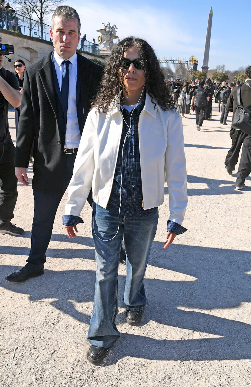 PARIS, FRANCE - MARCH 03: 070 Shake attends the Christian Dior show during Paris Fashion Week Womens...
