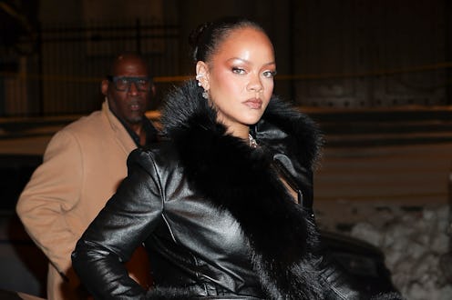 NEW YORK, NEW YORK - FEBRUARY 13: Rihanna is seen in Lower Manhattan on February 13, 2026 in New Yor...