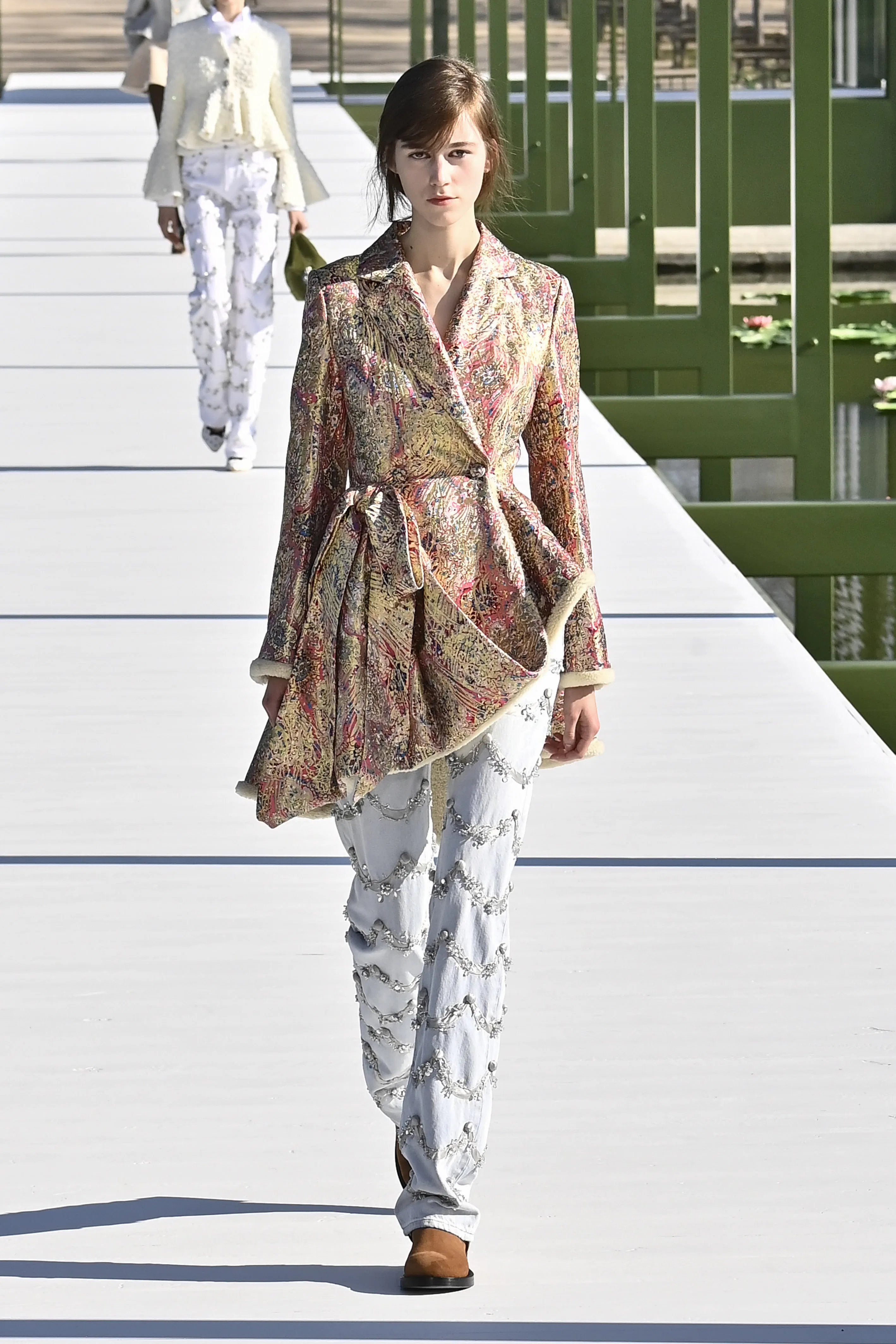 A model walks the runway during the Christian Dior Ready to Wear Fall/Winter 2026