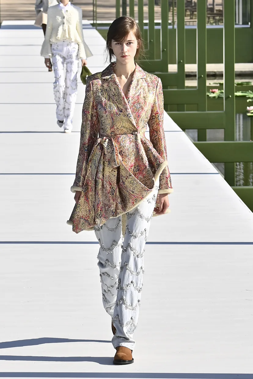 A model walks the runway during the Christian Dior Ready to Wear Fall/Winter 2026