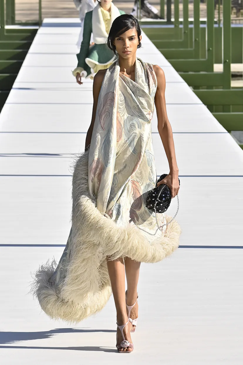 A model walks the runway during the Christian Dior Ready to Wear Fall/Winter 2026