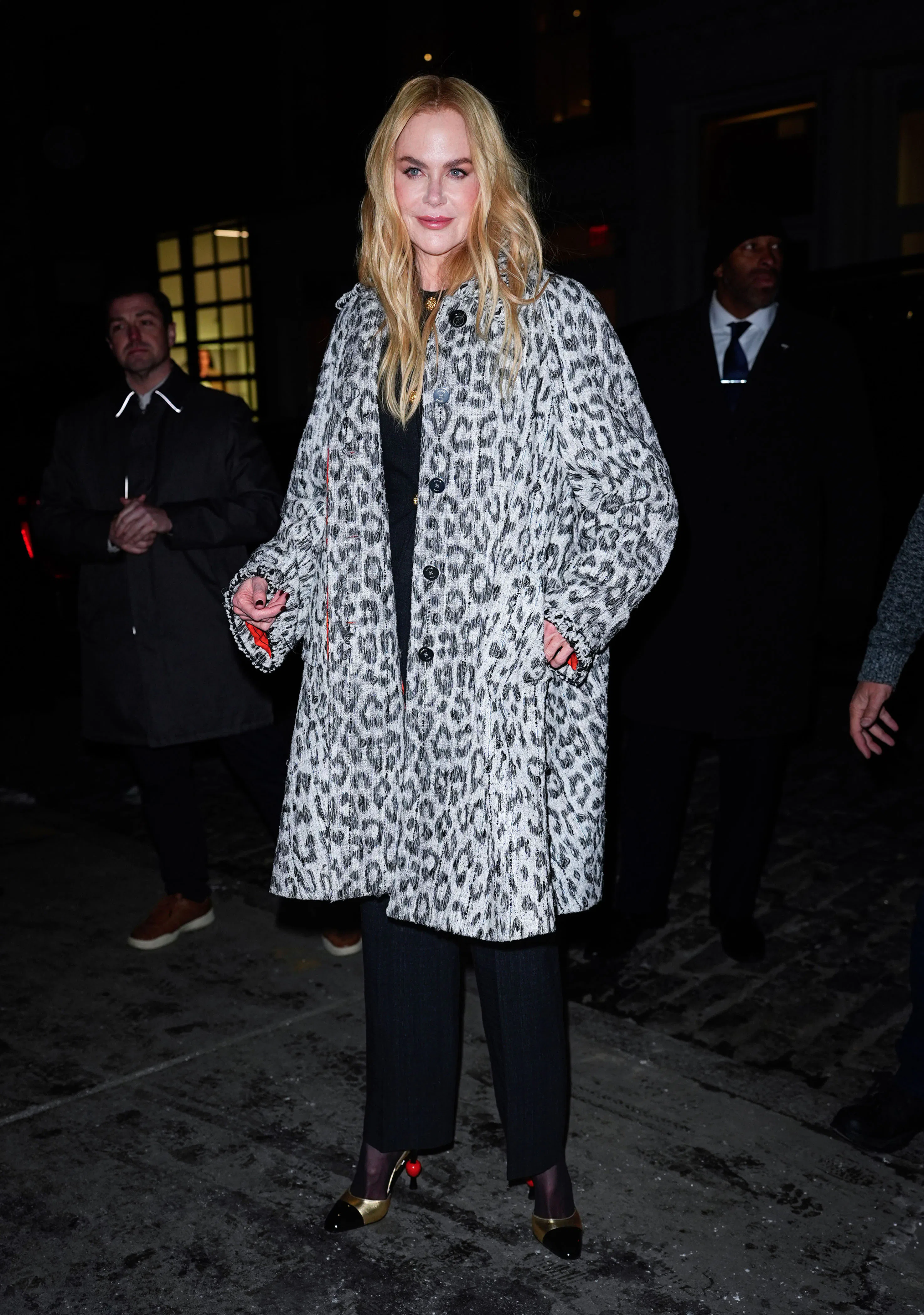 Nicole Kidman's All-Black Late Night 