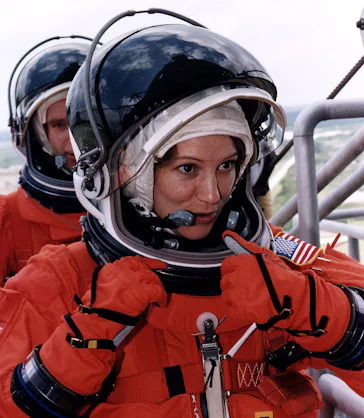 STS-84 Pilot Eileen Marie Collins participates in Terminal Countdown Demonstration Test (TCDT) activ...