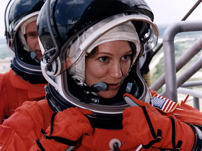 STS-84 Pilot Eileen Marie Collins participates in Terminal Countdown Demonstration Test (TCDT) activ...