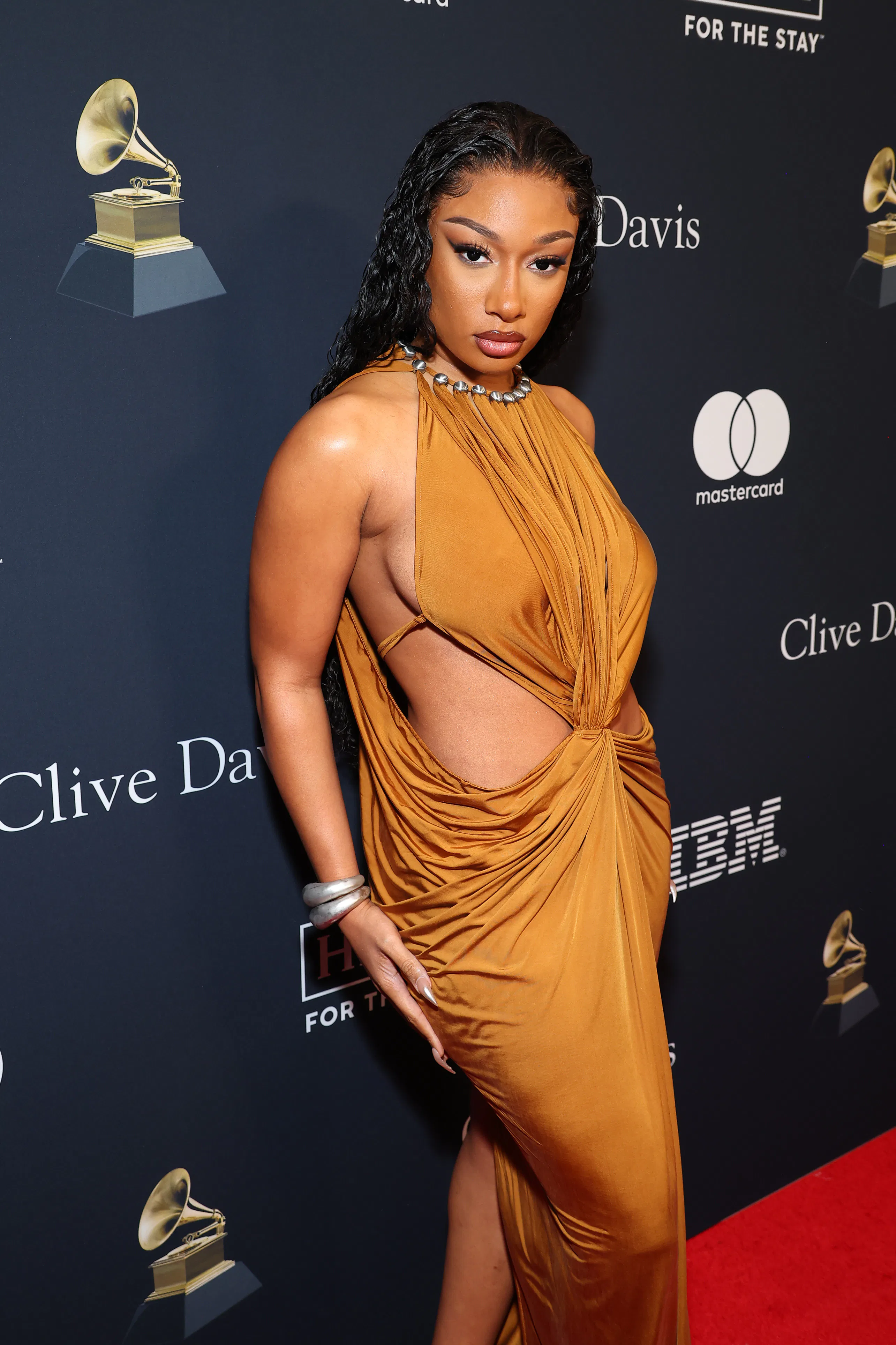 Megan Thee Stallion attends the Pre-GRAMMY Gala & GRAMMY Salute to Industry Icons Honoring Jon Platt...