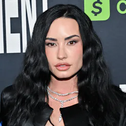 Demi Lovato at A24's "The Moment" Los Angeles Premiere held at the Fine Arts Theatre on January 29, ...