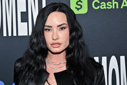 Demi Lovato at A24's "The Moment" Los Angeles Premiere held at the Fine Arts Theatre on January 29, ...