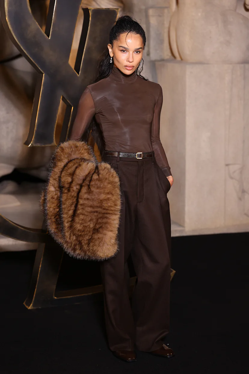 Zoë Kravitz's Saint Laurent Look For The Fall/Winter 2026