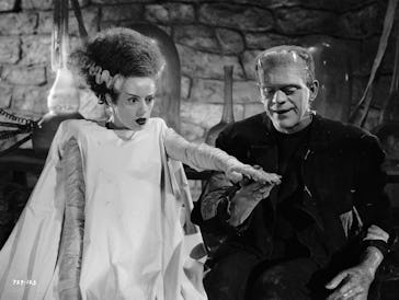 1935: The monster, played by Boris Karloff (1887 - 1969), believes he has found his true mate in 'B...