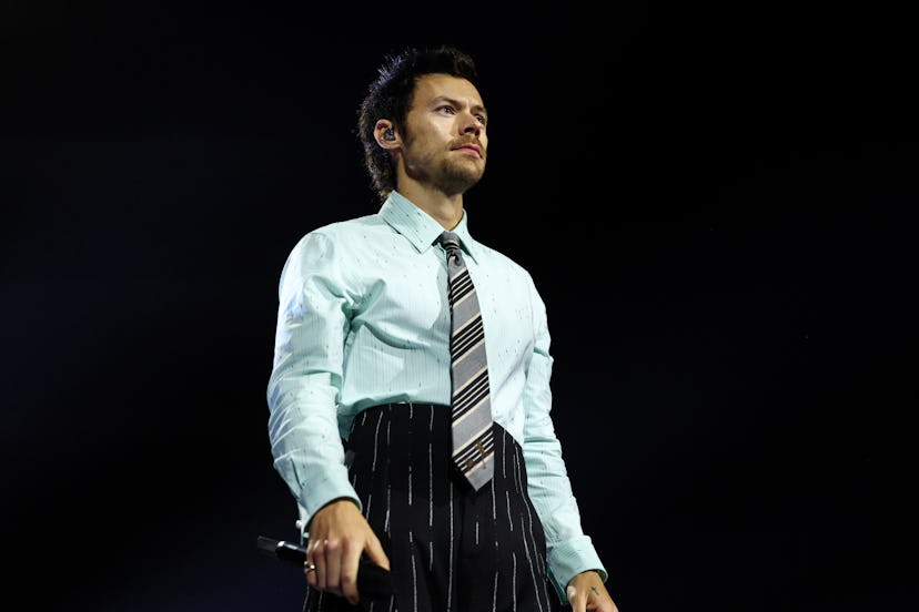 Harry Styles performs on stage during The BRIT Awards 2026