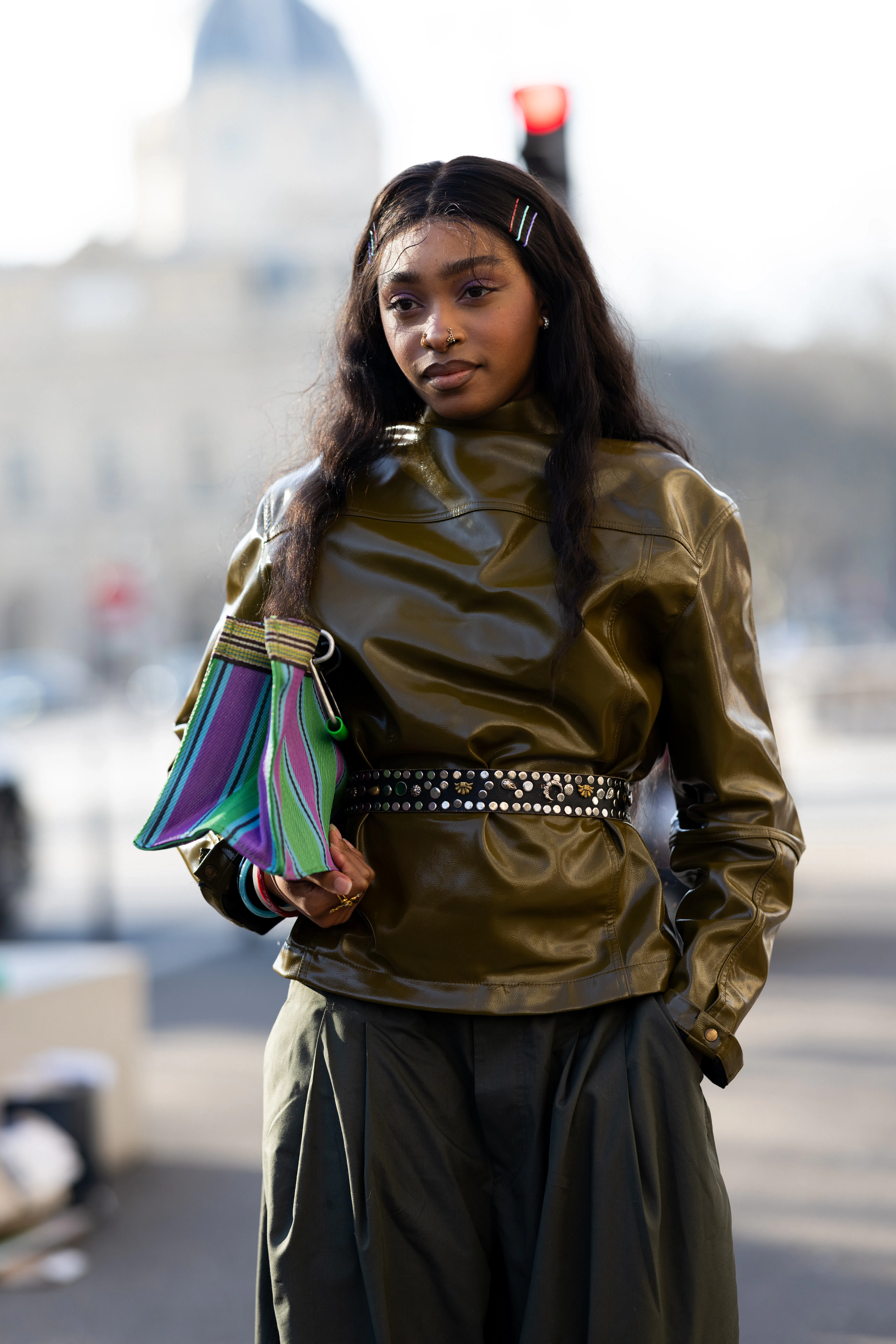 Paris Fashion Week Fall/Winter 2026/2027 Street Style '90s Accessories