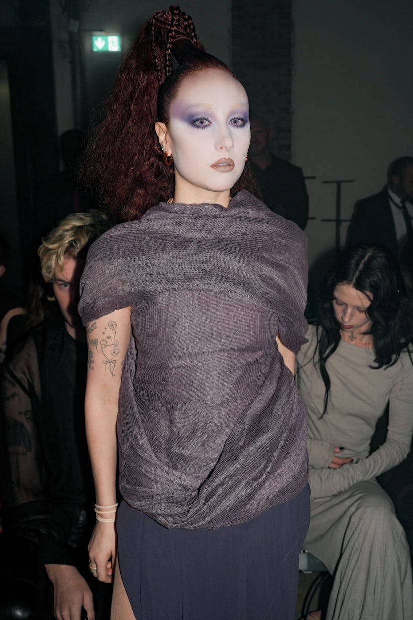 Chappell Roan at the Rick Owens fashion show as part of Paris Fashion Week Fall 2026 held at Palais ...