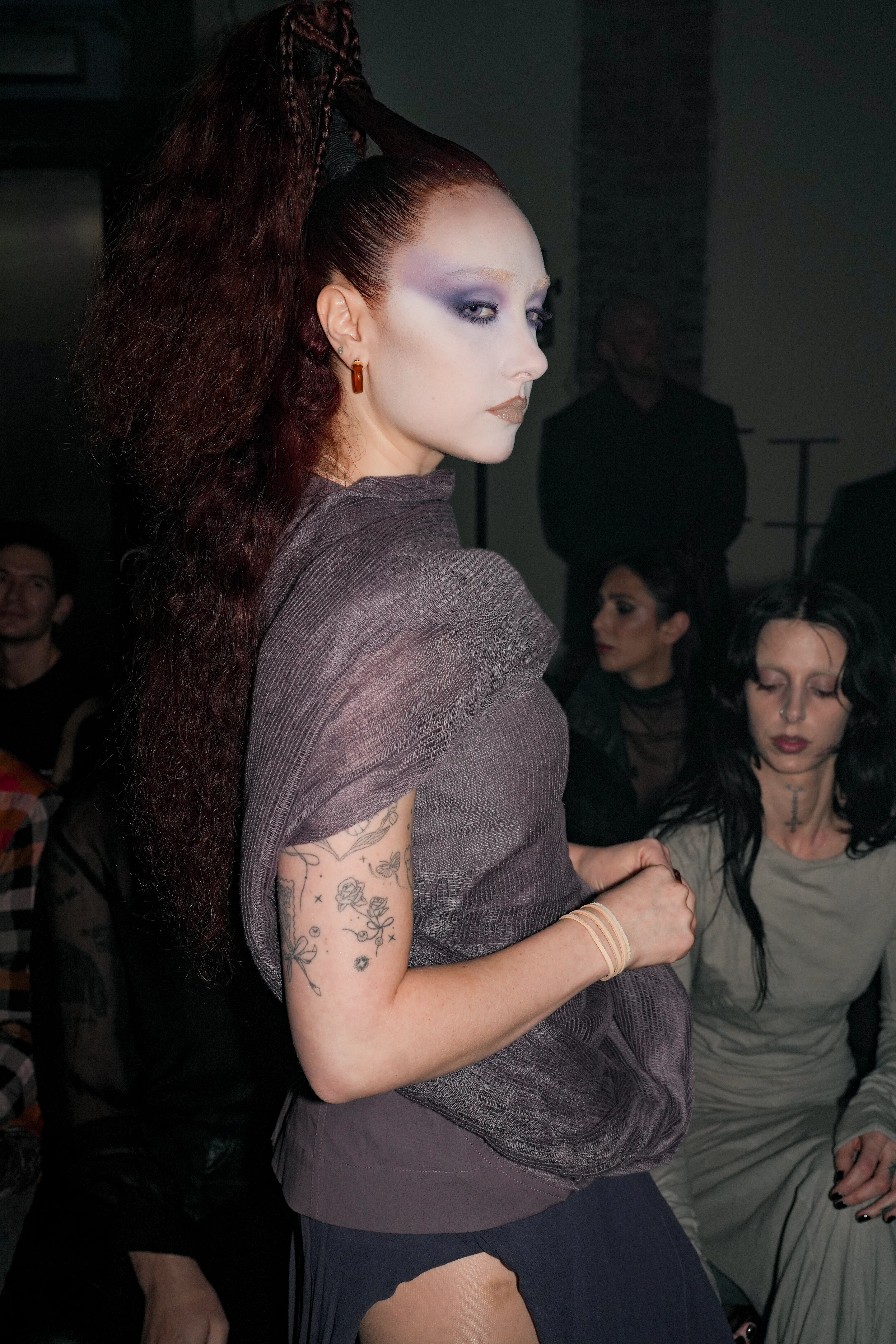 chappell roan black dress Chappell Roan steps out in a sheer black ensemble for the Alexander McQueen  fashion show during Paris Fashion Week. Later, she filmed some of the  photographers who were taking her photo when